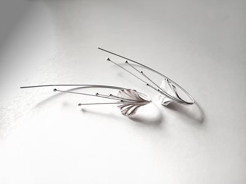 花季系列   鳳凰花瓣與花蕊耳勾/耳環