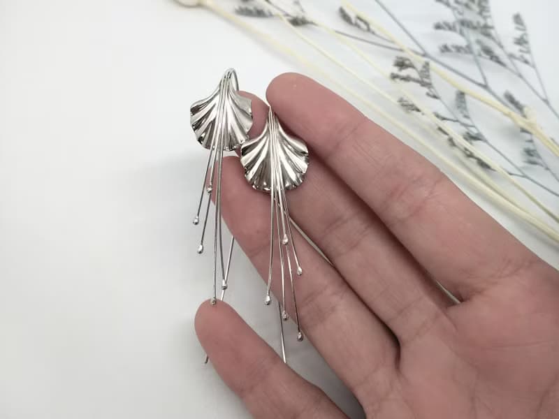 花季系列   鳳凰花瓣與花蕊耳勾/耳環