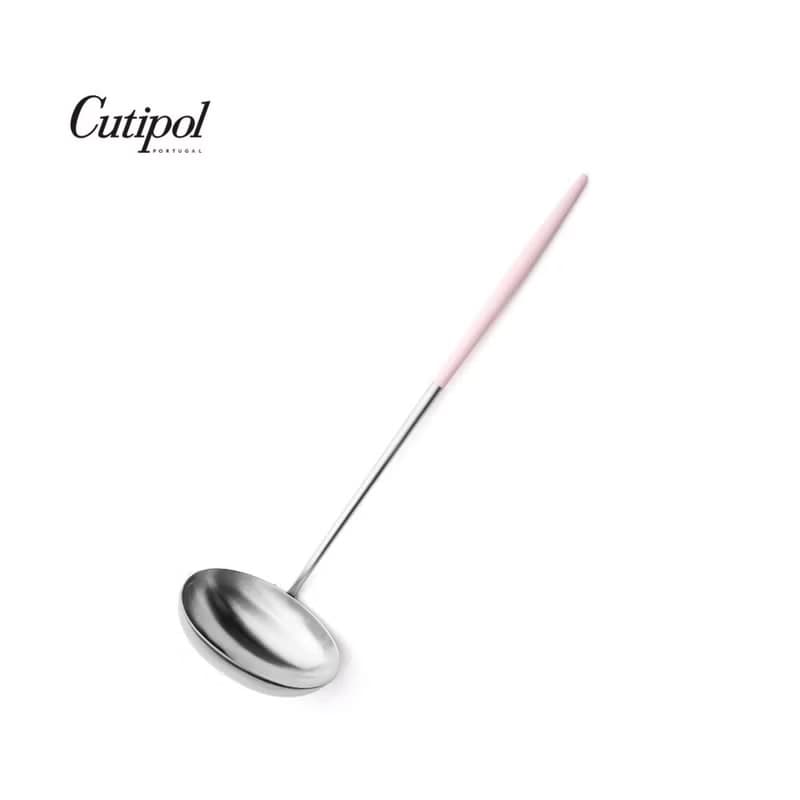 葡萄牙 Cutipol GOA系列粉紅柄 29.5cm大湯勺