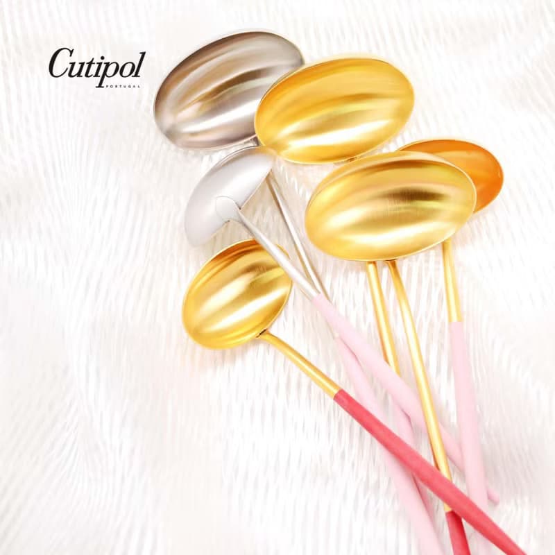 葡萄牙 Cutipol GOA系列粉紅柄 29.5cm大湯勺