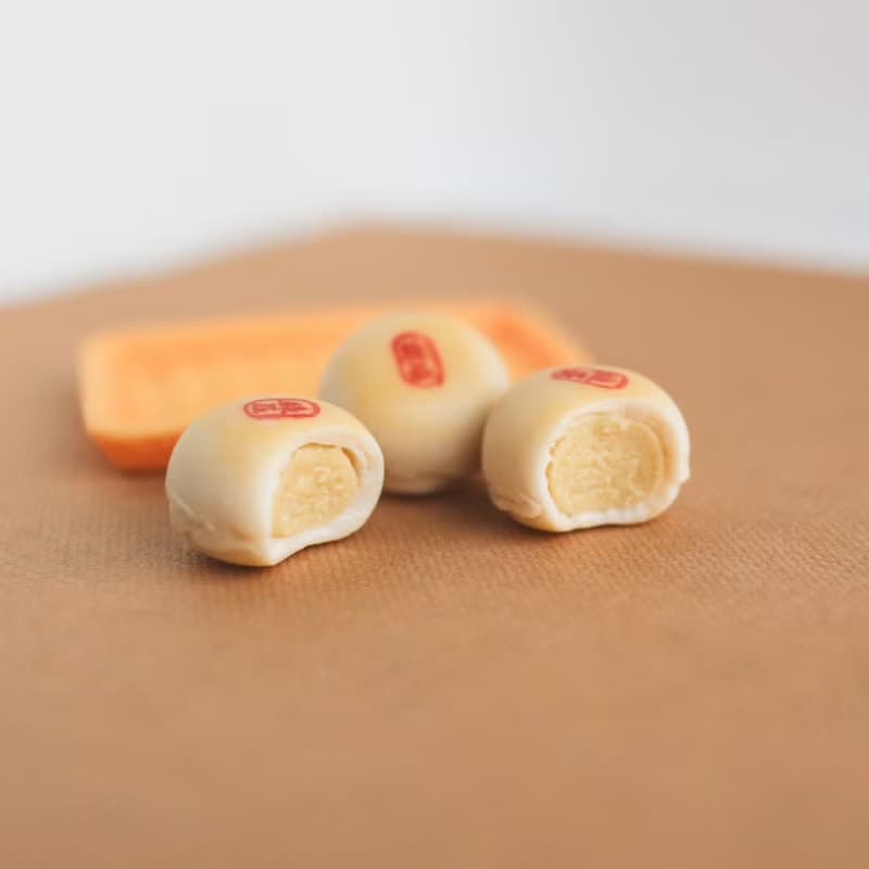 綠豆椪 咬一口 單顆 單耳 耳環 中秋節mooncake 黏土人 袖珍