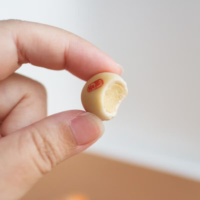 綠豆椪 咬一口 單顆 單耳 耳環 中秋節mooncake 黏土人 袖珍