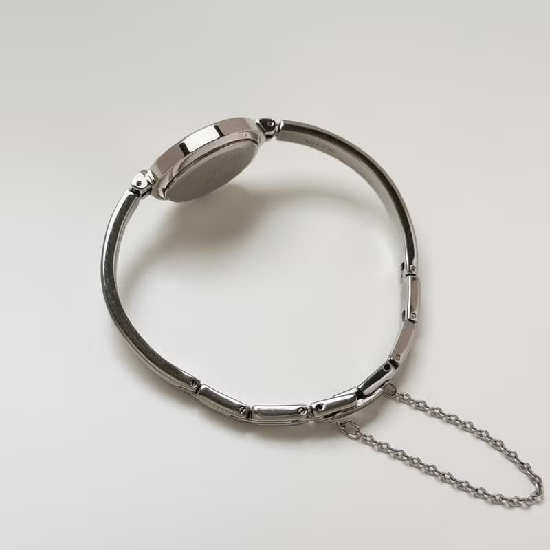 Seiko Silver Tone Bangle Style Bracelet Watch