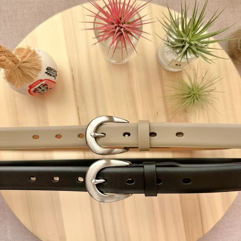 女款真皮皮帶 經典圓帶頭 生日禮物/旅行用品/情人節禮物