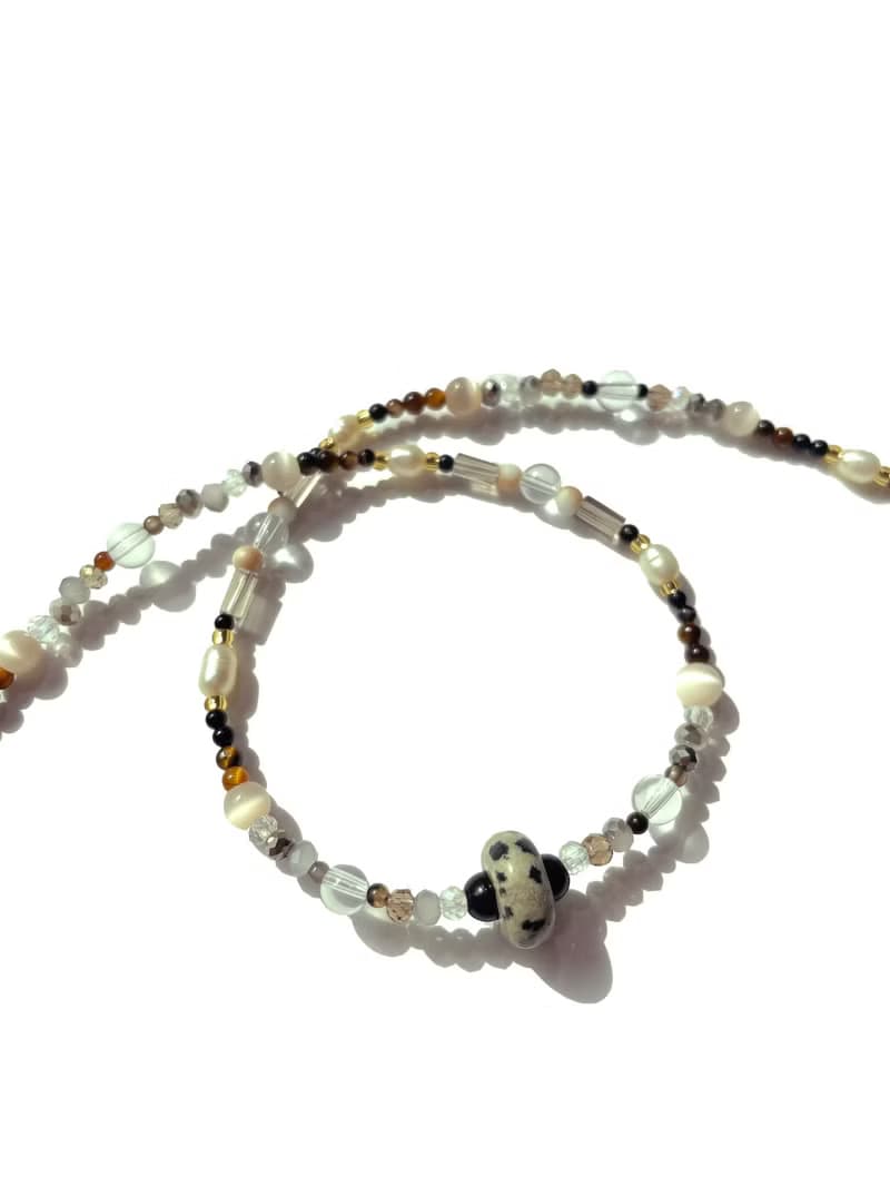 Fruit & Vegetable Collection - 027 Mushroom Gemstone Necklace