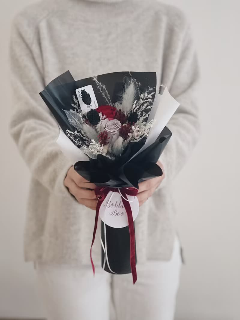 【永生玫瑰花花束】• 情人節/永生玫瑰花/永生玫瑰花花束/玫瑰花