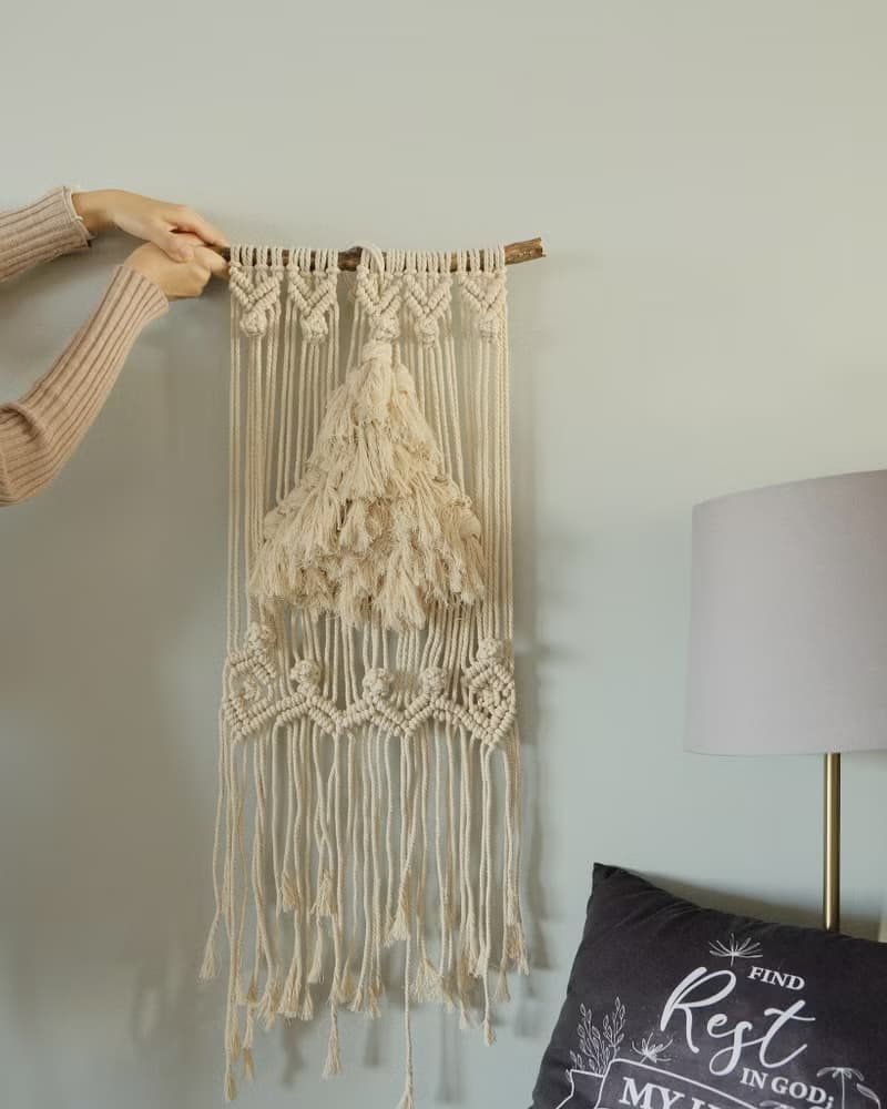 Macrame 編織聖誕樹 聖誕居家佈置