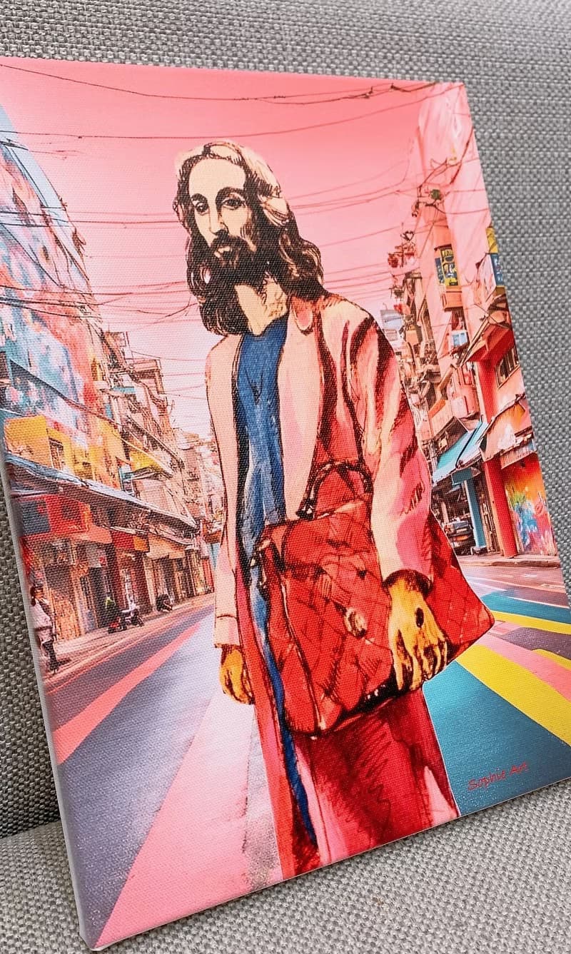 Jesus Fashion 時尚耶穌 掛畫 基督教 送禮 禮物 蘇妃藝術