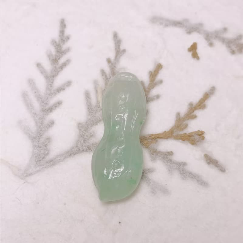 【好事花生】飄綠翡翠好事花生 | 天然緬甸A貨翡翠 | 送禮