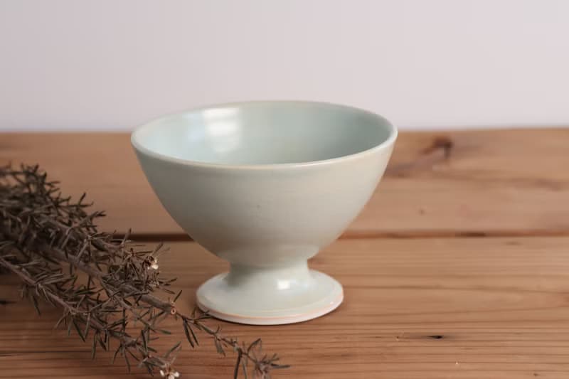 天青梅灰點心碗