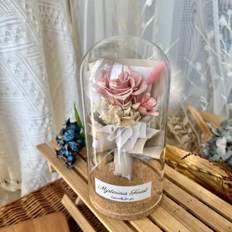 瓶中小花束 永生花 情人節禮物