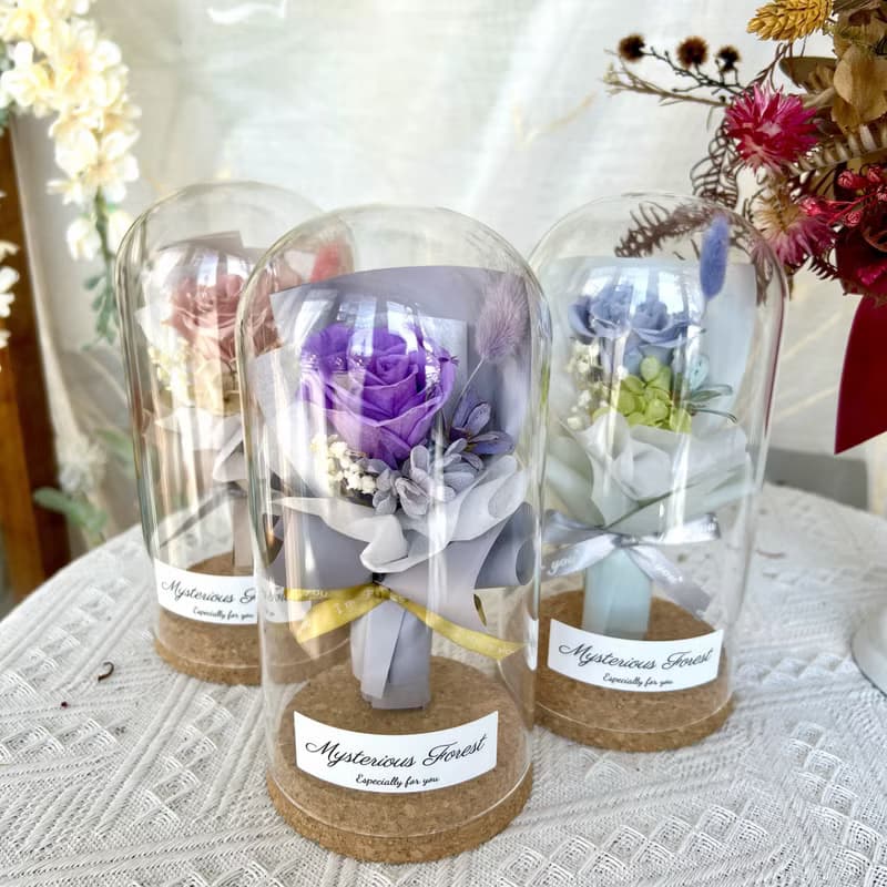 瓶中小花束 永生花 情人節禮物