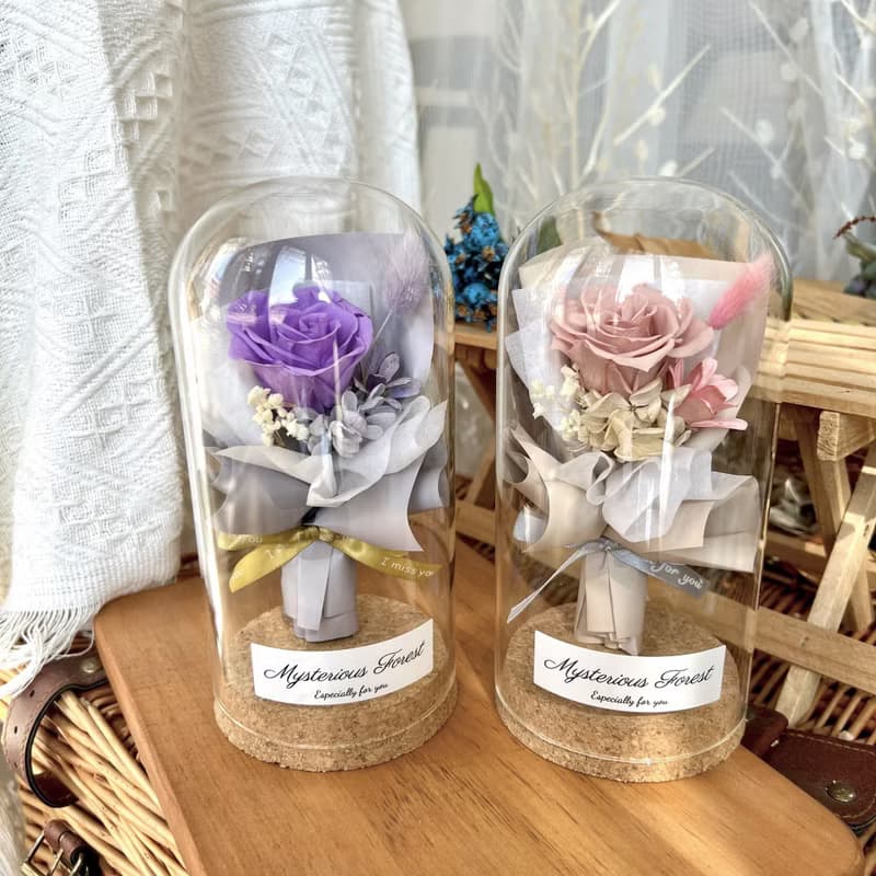 瓶中小花束 永生花 情人節禮物