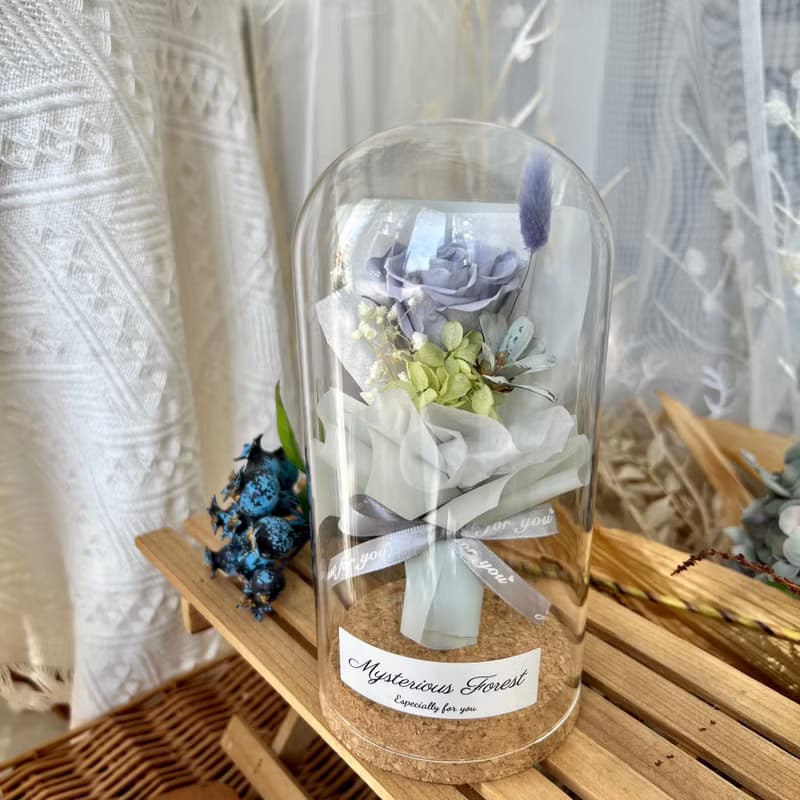瓶中小花束 永生花 情人節禮物
