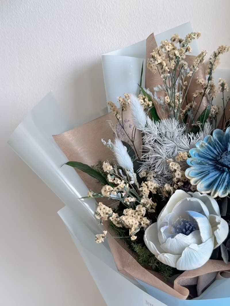 Sheng Garden盛世花苑【竹影藍語】永生花束