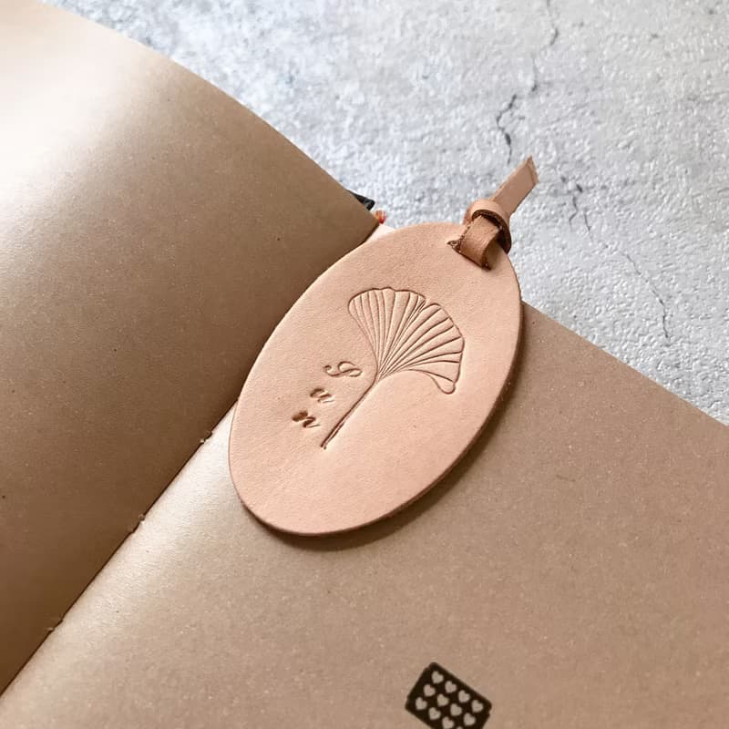 皮革書籤  銀杏葉 尤加利葉 畢業季 禮物 贈送烙印 情人節 送禮