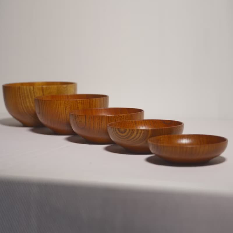 入れ子椀【生漆疊碗五入組】 附贈生漆保養乙次