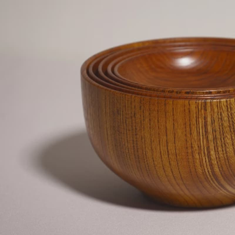 入れ子椀【生漆疊碗五入組】 附贈生漆保養乙次