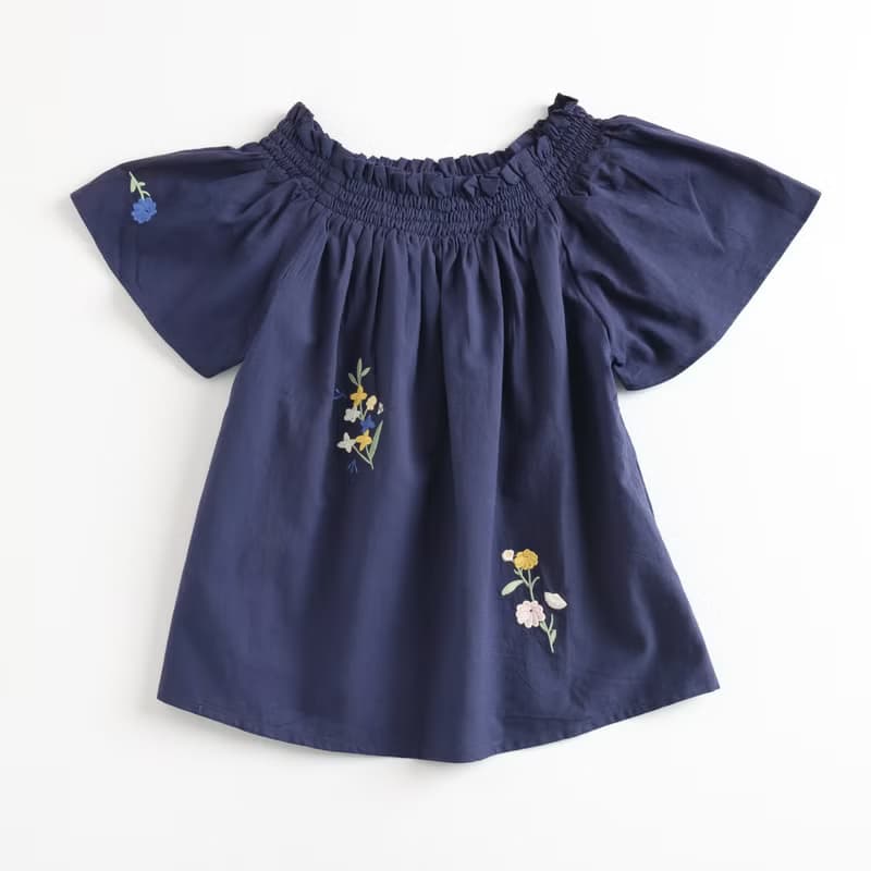 【出清優惠】日系刺繡娃娃衫