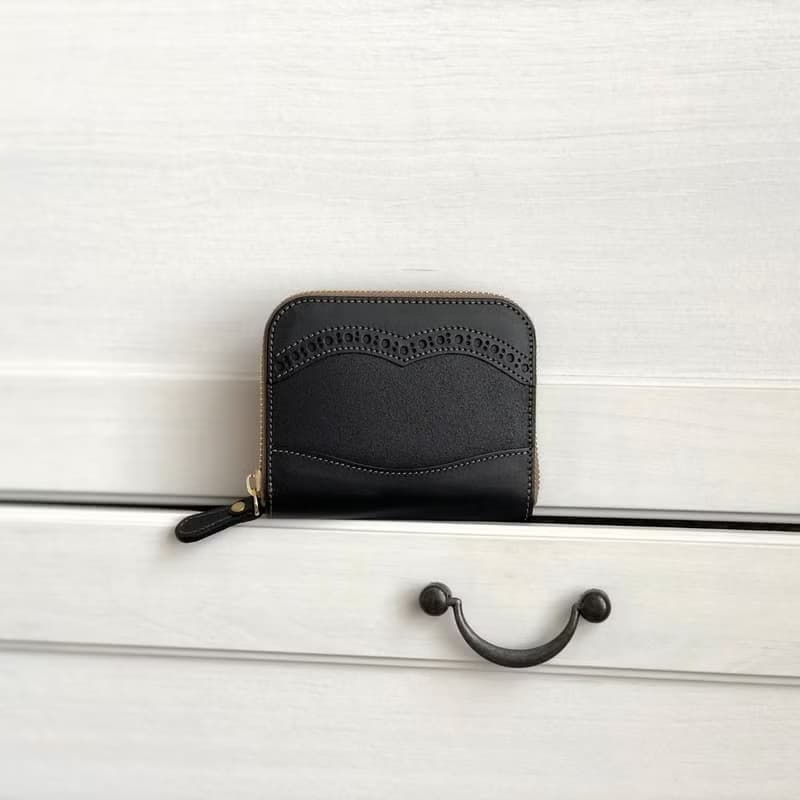 日本製【Takumicsタクミクス】拉鍊短夾 拉鍊銀包 義大利植鞣革