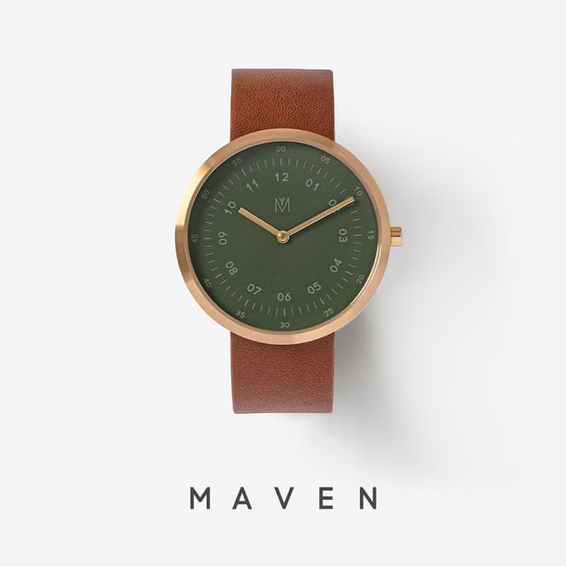 Dusty Olive 40mm 棕色意大利皮帶 瑞士機芯 藍寶石防花玻璃