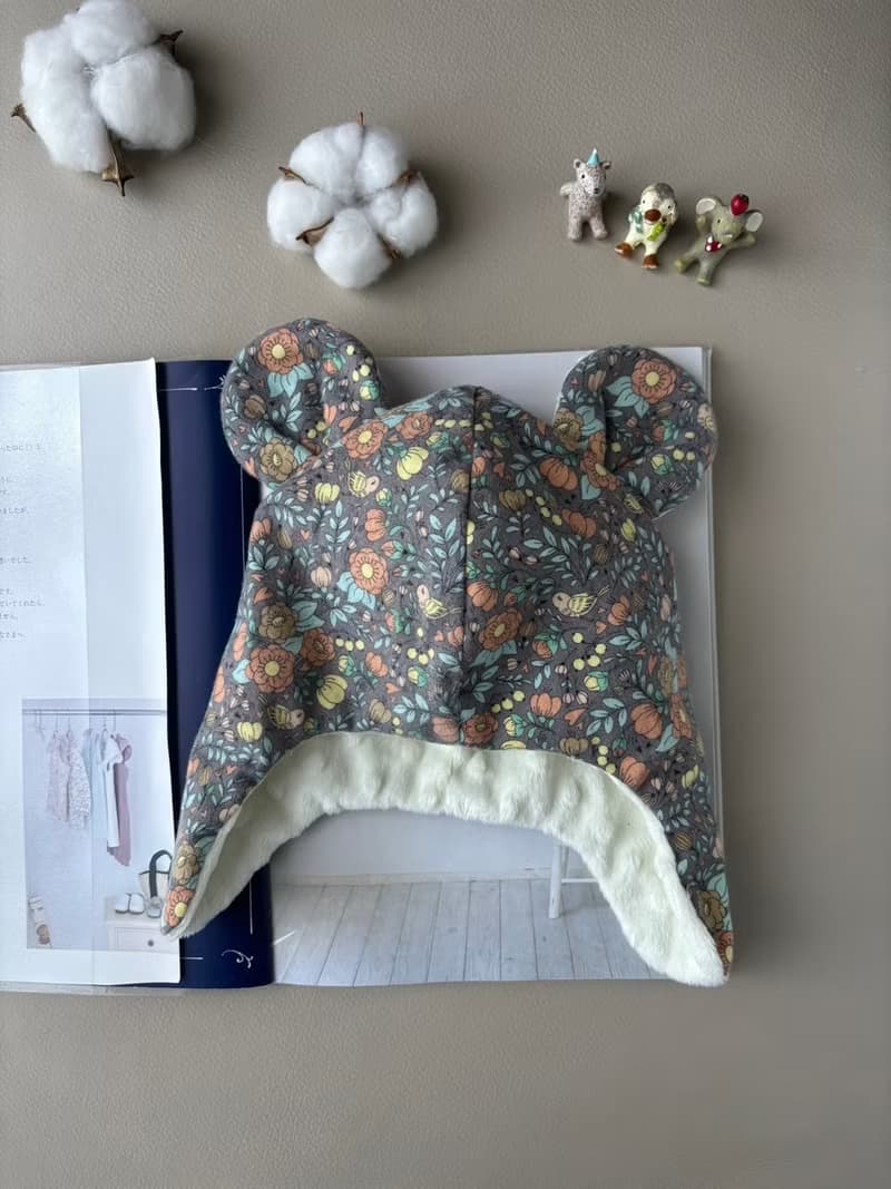 淺灰紫森林系微刷毛款  新生兒禮盒(贈禮盒)