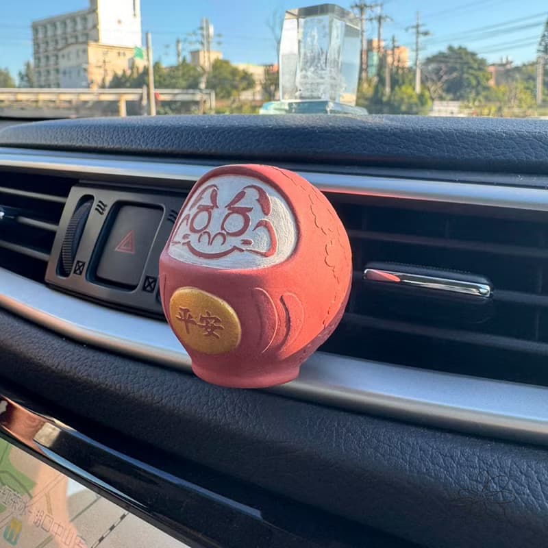 | woohuang | 水泥材質 | 超可愛 平安達摩車用擴香夾