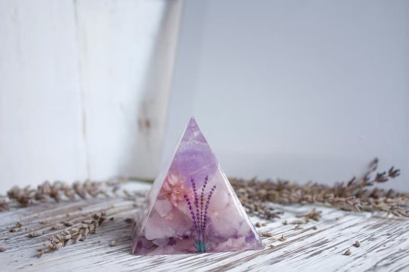 薰衣草紫水晶小夜燈 天然石氣氛燈 手作禮品 居家擺飾