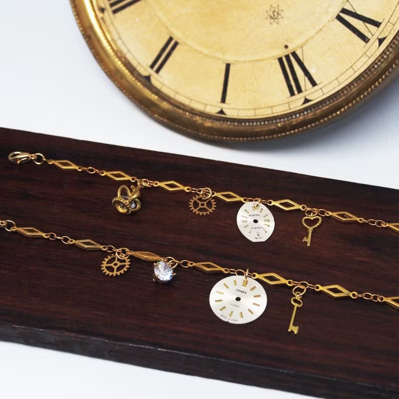 1950年代 鋯石齒輪dial 手鍊