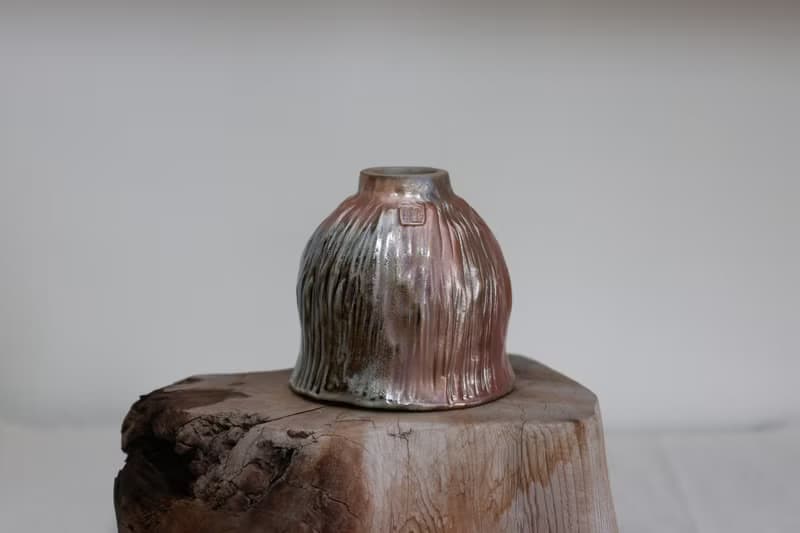 柴燒手捏小茶碗/青瓷握杯/品茗杯/200ml/瀧間拾光