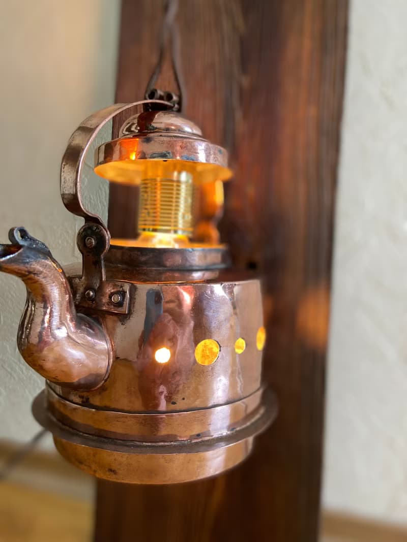 Teapot Plug in Sconce