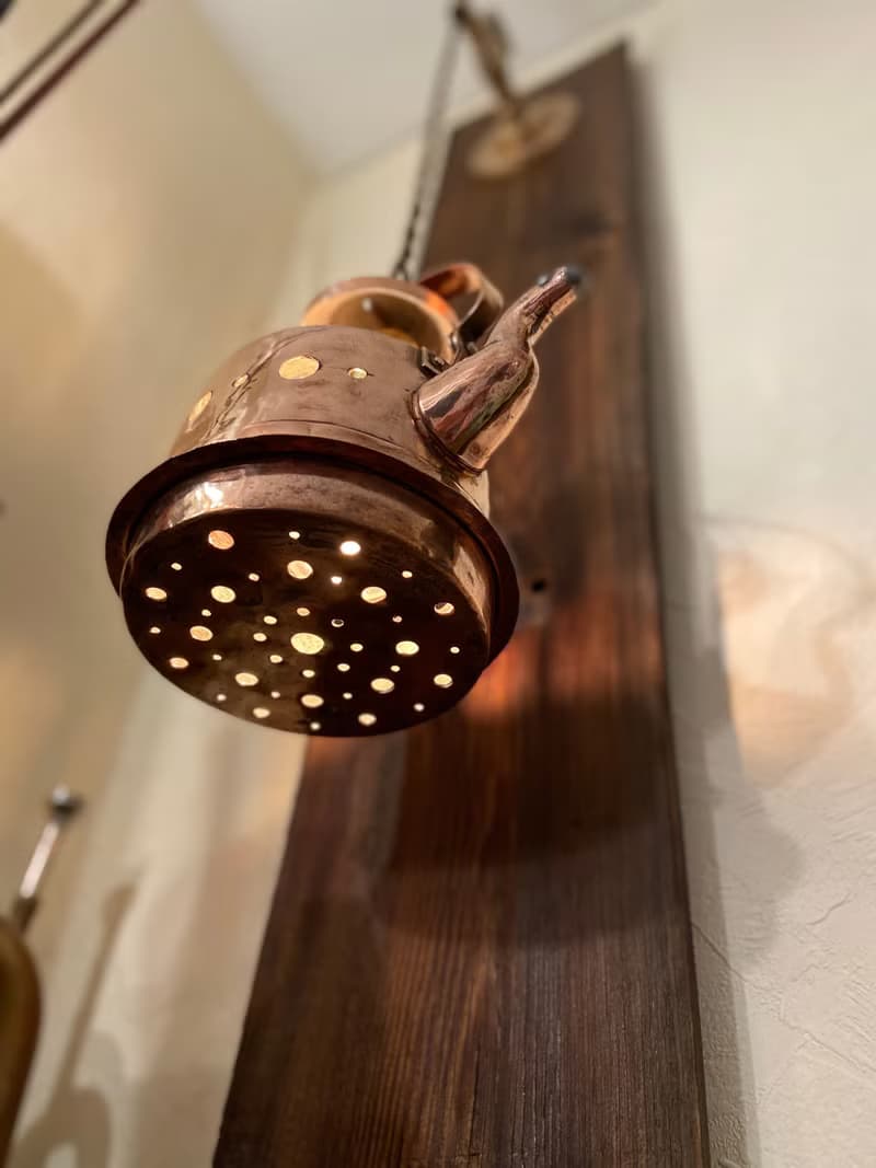 Teapot Plug in Sconce