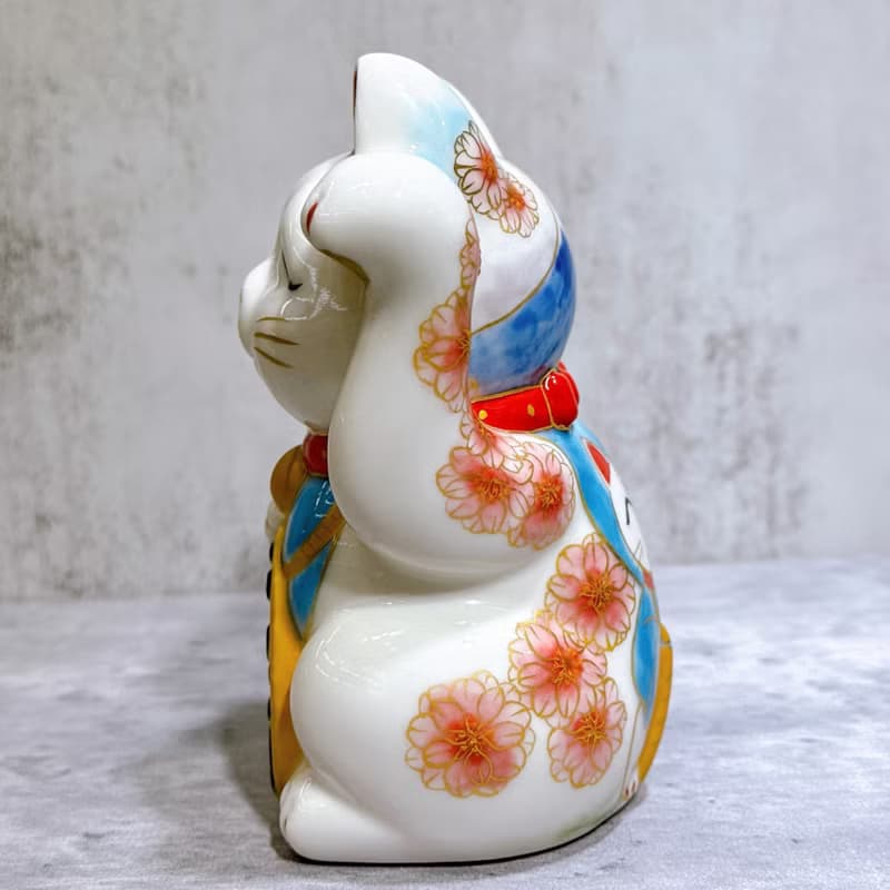 【富嶽靈貓】日本清水燒招財貓 | 仫繪 富士櫻貓大神