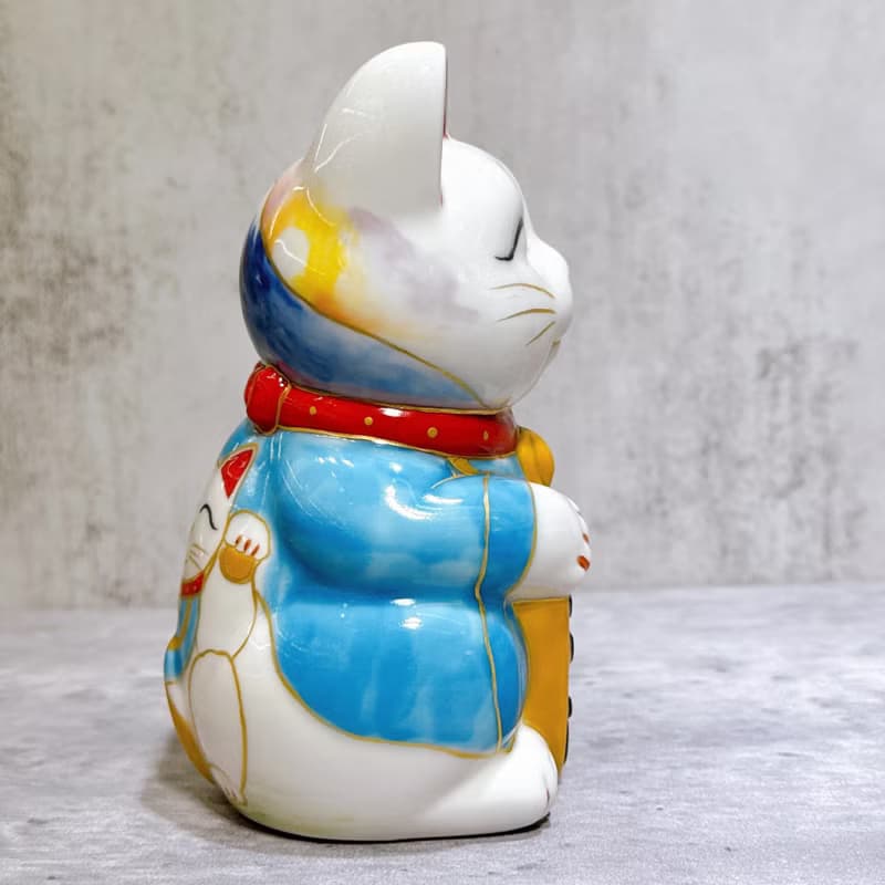 【富嶽靈貓】日本清水燒招財貓 | 仫繪 富士櫻貓大神