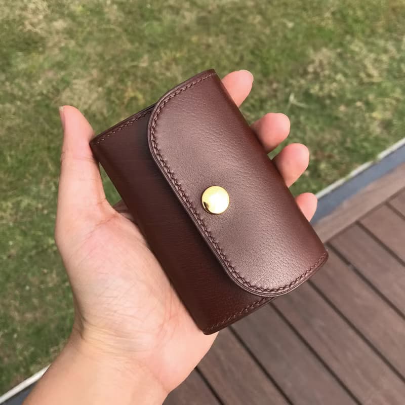 【鑰匙/鎖匙包】啡色小牛皮/真皮鑰匙套/瑞士高級五金
