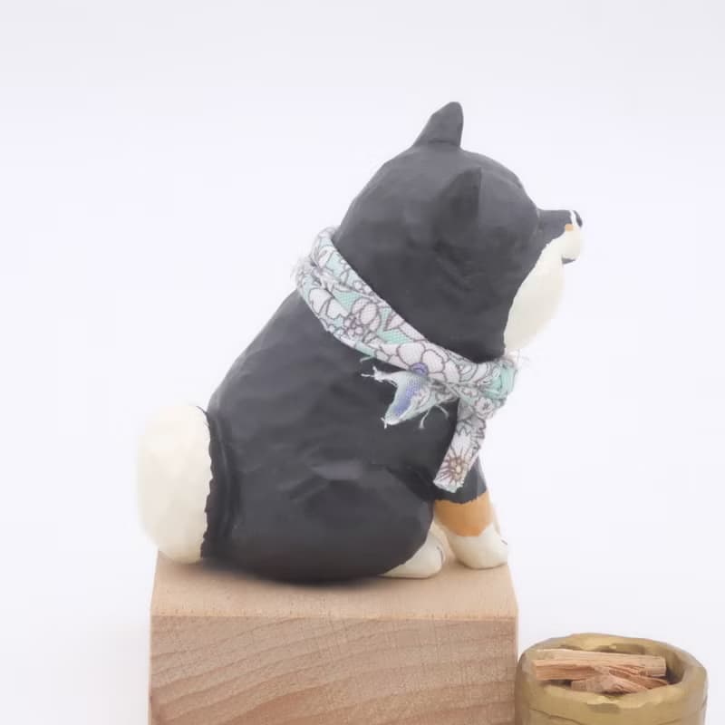 黑柴犬招財 【想寵雕像系列】