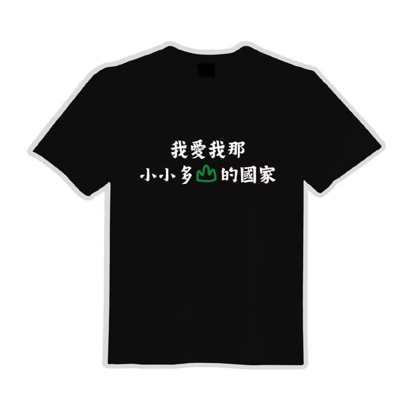 我愛我那小小多山的國家 衣服 落肩 厚磅 寬版 T恤 白T 黑T 童裝