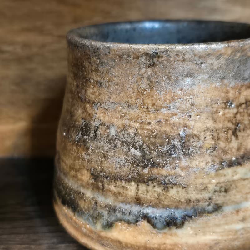 柴燒陶馬克杯 / 咖啡杯 / 志野釉