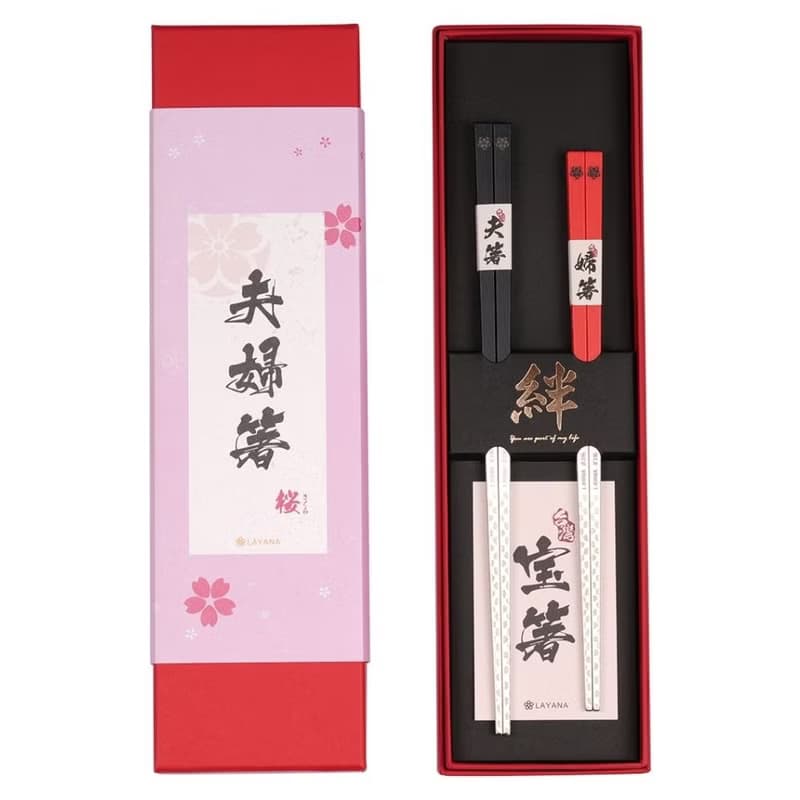 【結婚禮物】夫妻筷/夫婦箸 櫻花系 環保筷  筷子 婚禮禮物 禮物