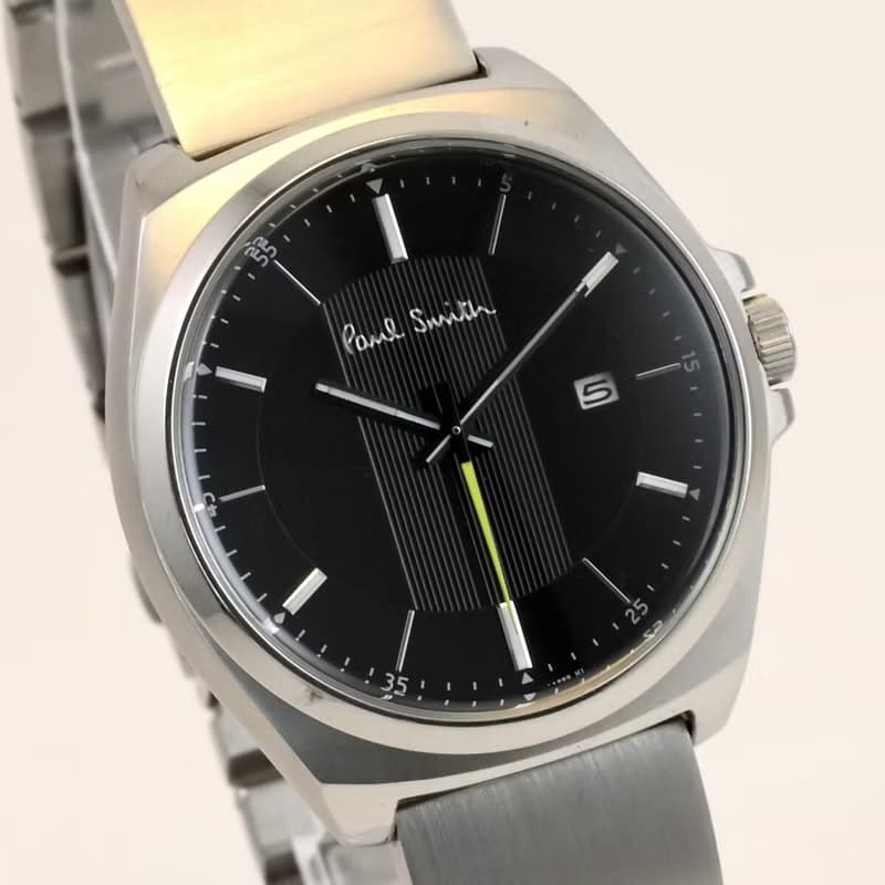 Paul Smith CLOSED EYES 男性用腕時計 40mm Black dial 1116-T020640 QUARTZ 箱付 手錶