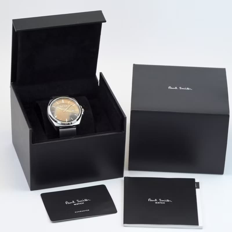 Paul Smith CLOSED EYES 男性用腕時計 40mm Black dial 1116-T020640 QUARTZ 箱付 手錶