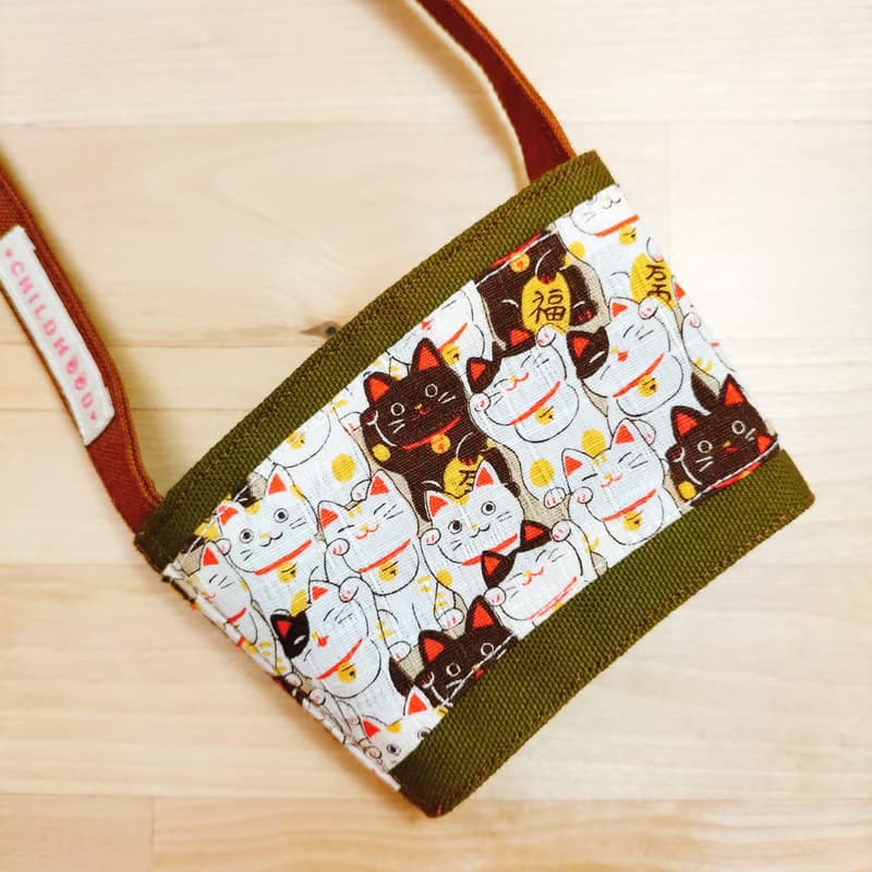 招財貓飲料提袋 飲料杯袋