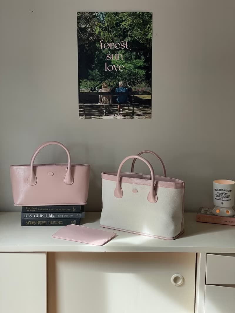 韓國 The Ally | SUNNY/MINI SUNNY BAG(附小袋)|粉紅色|斜背包