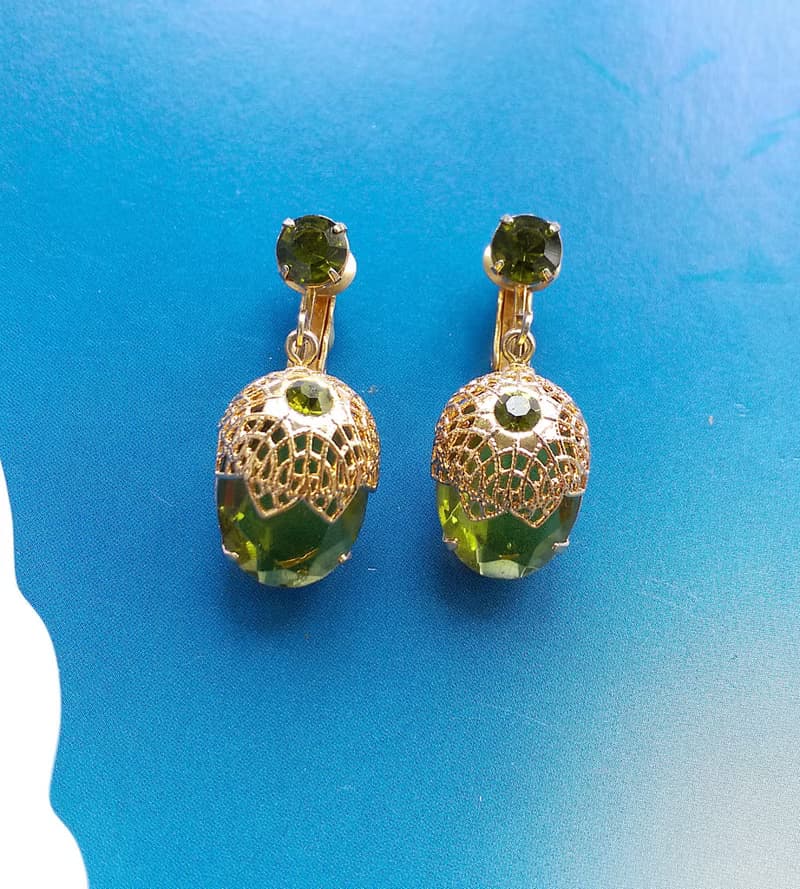 Vintage Jewelry SARAH COV Touch Elegance 夾式耳環