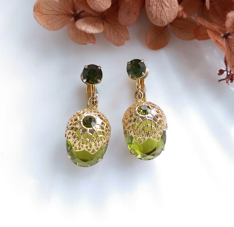 Vintage Jewelry SARAH COV Touch Elegance 夾式耳環