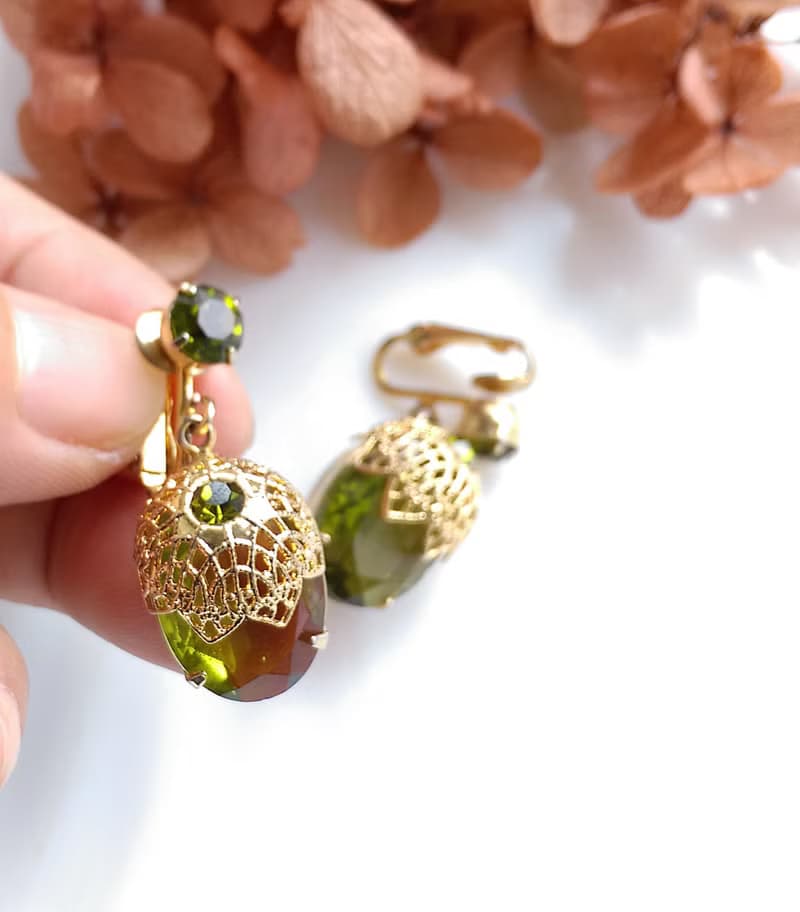 Vintage Jewelry SARAH COV Touch Elegance 夾式耳環