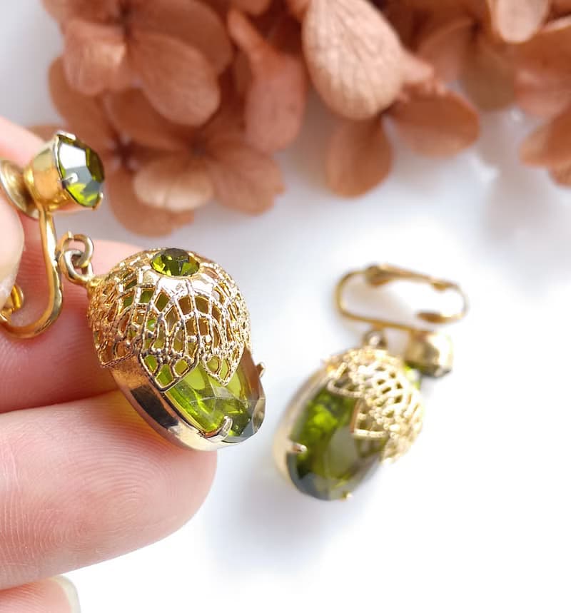 Vintage Jewelry SARAH COV Touch Elegance 夾式耳環