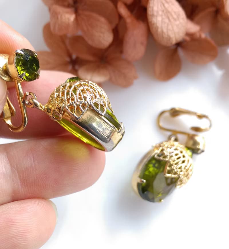 Vintage Jewelry SARAH COV Touch Elegance 夾式耳環