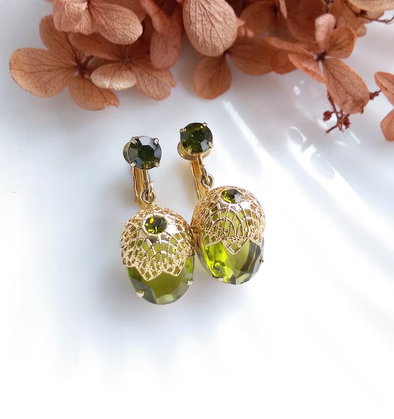Vintage Jewelry SARAH COV Touch Elegance 夾式耳環