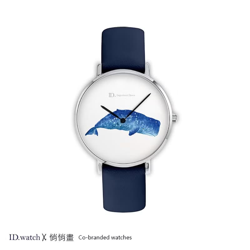 聯名款插畫手錶-星座鯨魚-天秤座_天蠍座_水瓶座_巨蠍座